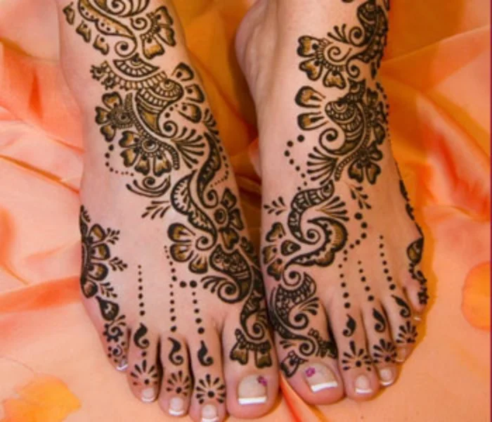 Arabic Mehndi Designs for Feet