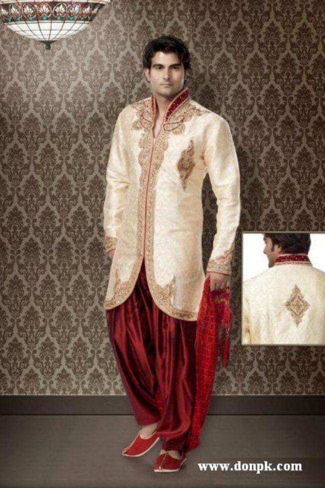 New Fashion Trend Sherwani   Groom Dresses For Wedding 2013