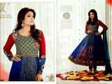 Bollywood Actress Anarkali Embroidered Frocks 2013-2014