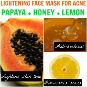 papaya pimple acne skin problems