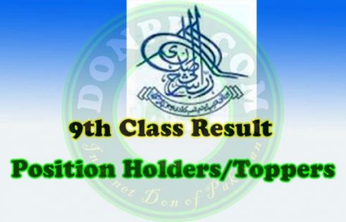 Bise Sargodha Board SSC Part 1 9th Class Result 2023