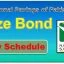 Prize bond schedule Draw results