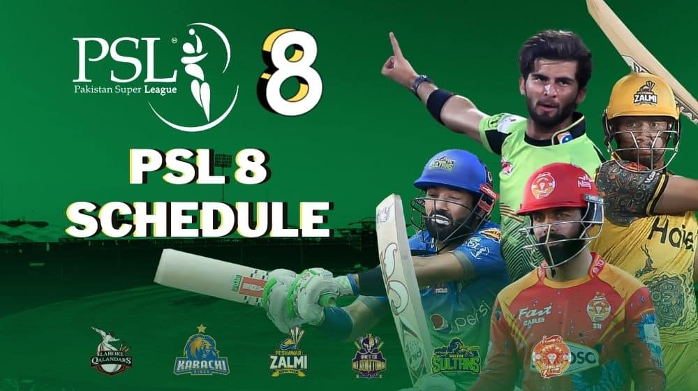 HBL PSL 8 Schedule cricket matches venues and dates 