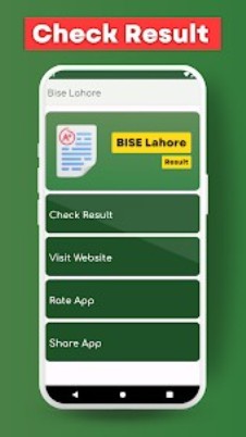 Bise Lahore Board E-services Android App