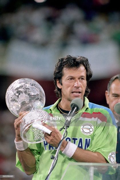 Imran Khan Speech pics of 1992 world Cup