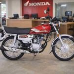 Honda CG 125 2026 red model side view
