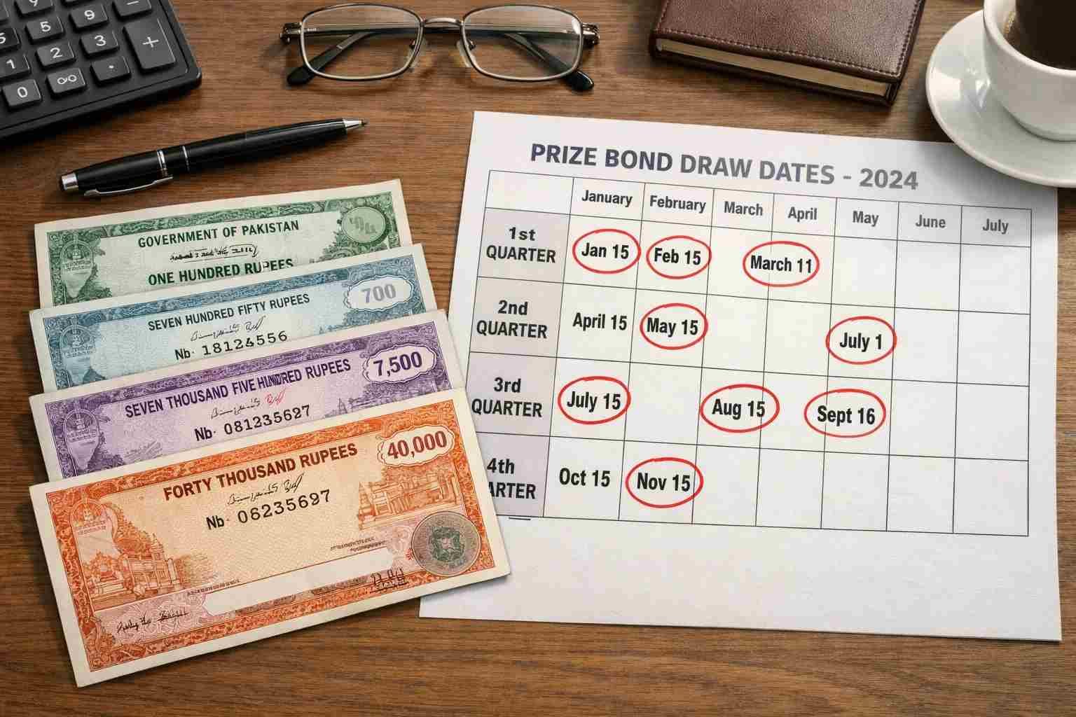 Pakistan Prize Bond 2026 Draw Dates