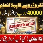 Rs 40000 Prize Bond Draw Full list Result check online